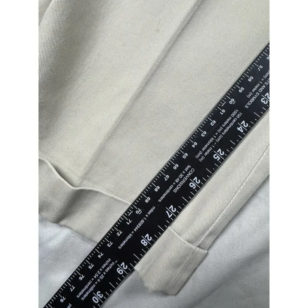 Lauren Ralph Lauren Pleated Chino Pants Khaki Beige Men’s 36x29 100% Cotton